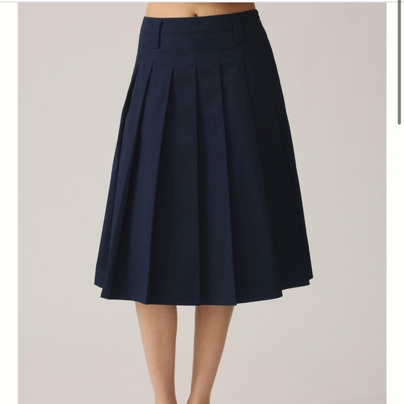 Anthropologie Pleated Midi Skirt - Picture 3 of 15